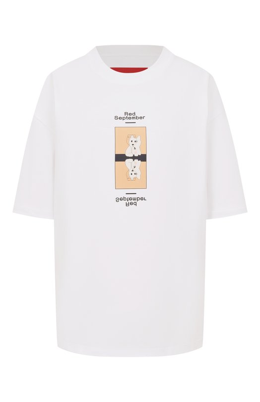Хлопковая футболка Red September 825.01.TSS17.10 Белый 825.01.TSS17.10