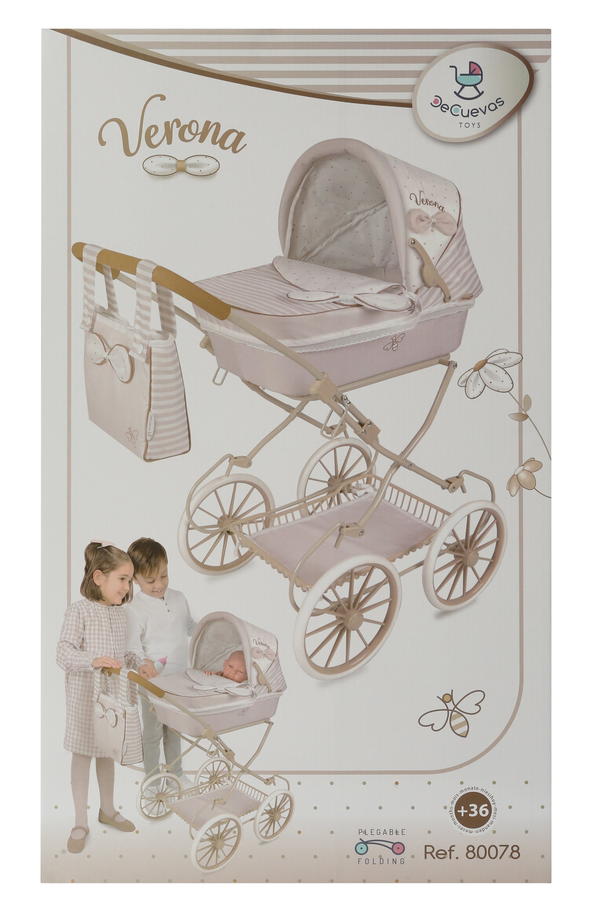 Коляска-люлька для кукол верона DECUEVAS, арт. 80078, фото 3