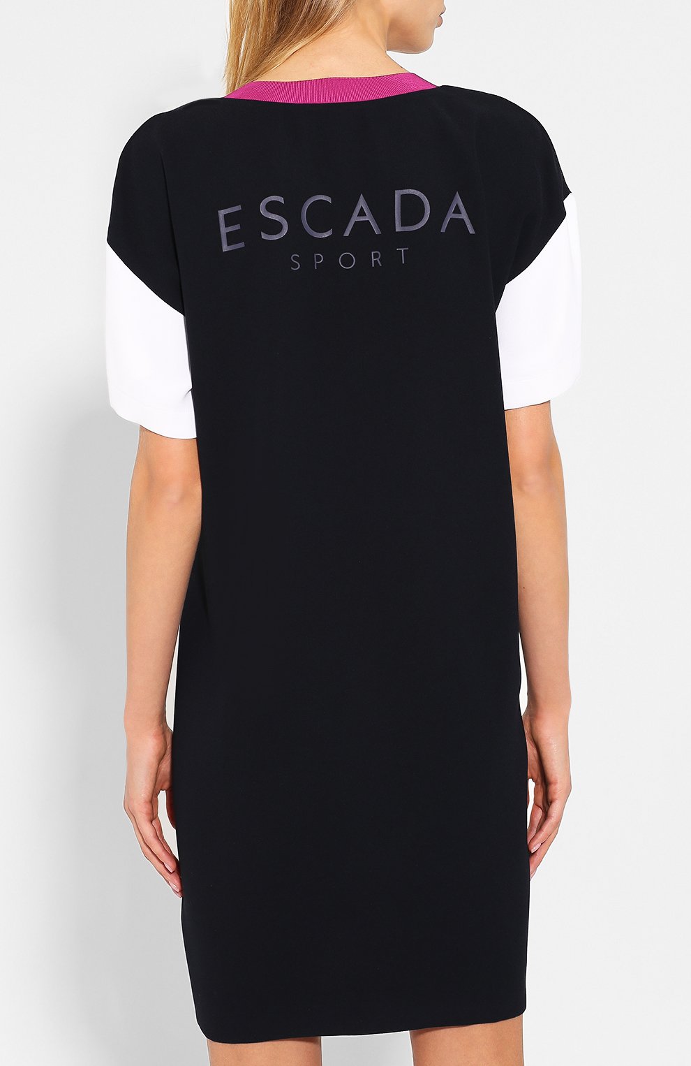 Платье прямого кроя ESCADA SPORT темно-синего цвета по цене 37350 руб., арт. 5029039, фото 4 Платье прямого кроя ESCADA SPORT, арт. 5029039, фото 4