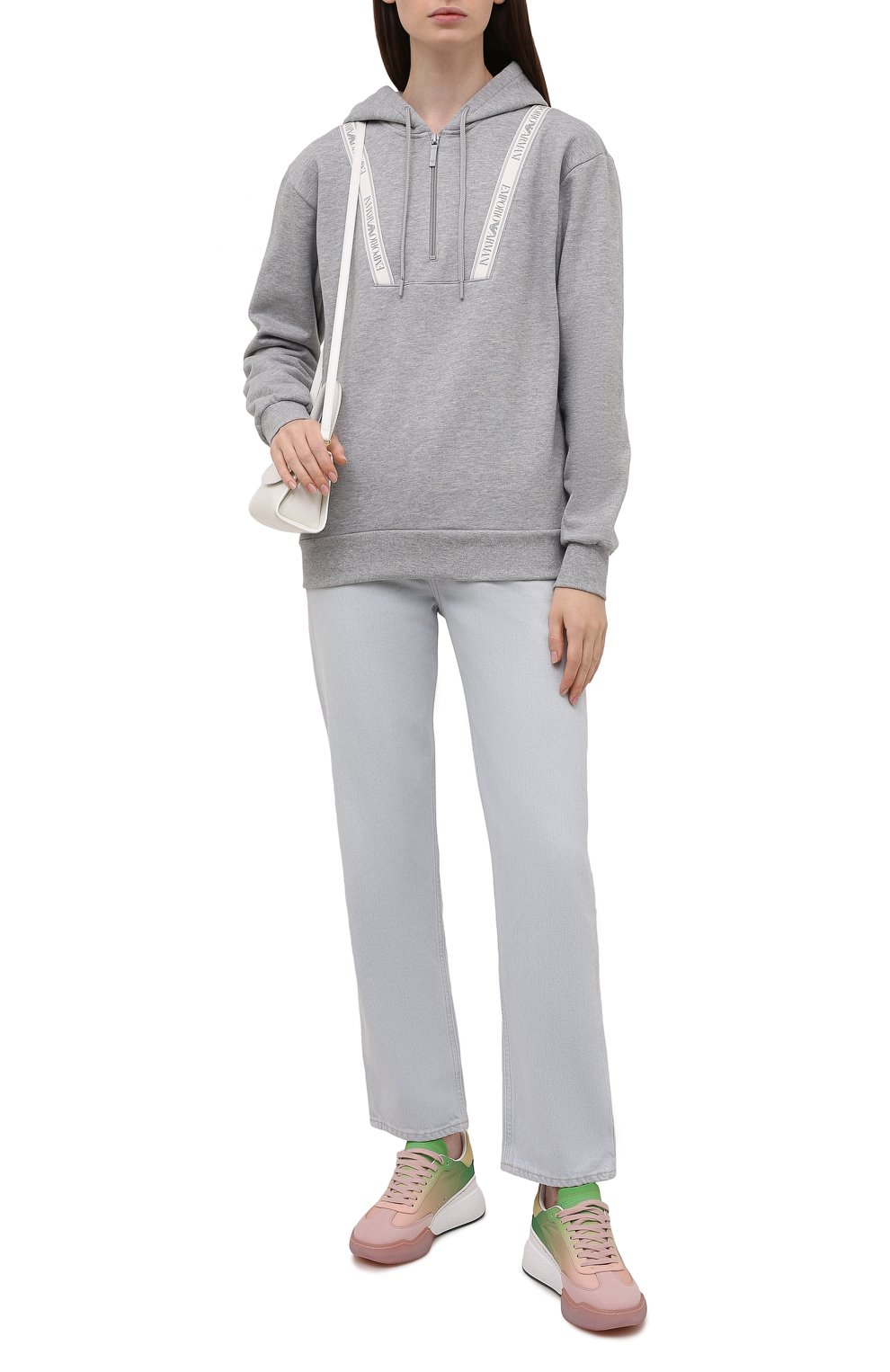 Худи EMPORIO ARMANI серого цвета по цене 15350 руб., арт. 164507/1A250, фото 2 Худи EMPORIO ARMANI, арт. 164507/1A250, фото 2