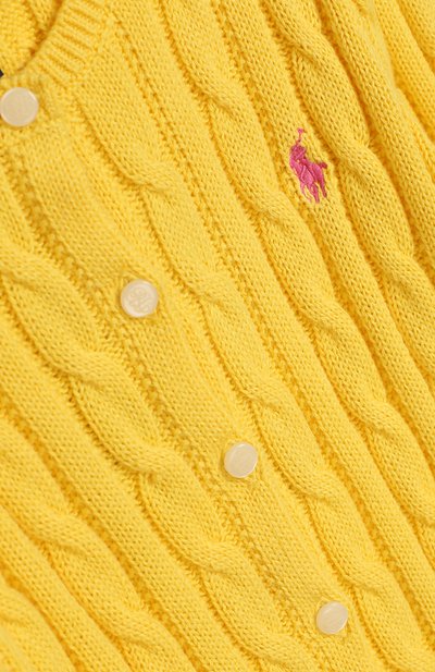 Хлопковый кардиган с баской POLO RALPH LAUREN, арт. 312737911, фото 3