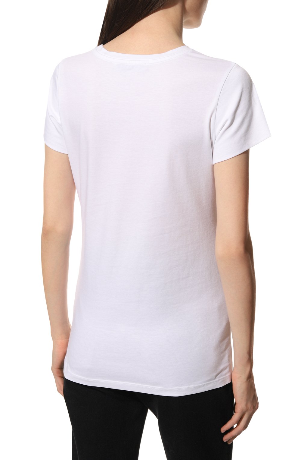 Хлопковая футболка DOROTHEE SCHUMACHER белого цвета по цене 11850 руб., арт. 028304/ALL TIME FAV0RITES, фото 4 Хлопковая футболка DOROTHEE SCHUMACHER, арт. 028304/ALL TIME FAV0RITES, фото 4