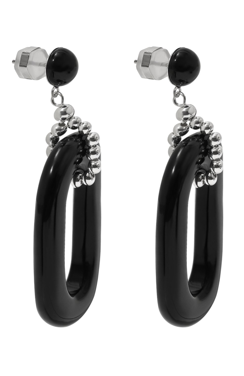 Серьги VIEN черного цвета по цене 21900 руб., арт. 2424-192, фото 3 Серьги VIEN, арт. 2424-192, фото 3