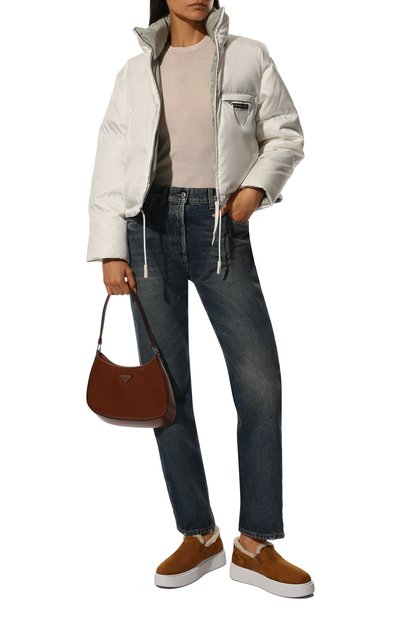 Замшевые слипоны PRADA, арт. 1S484M-FDW-F0046-ZF45, фото 2