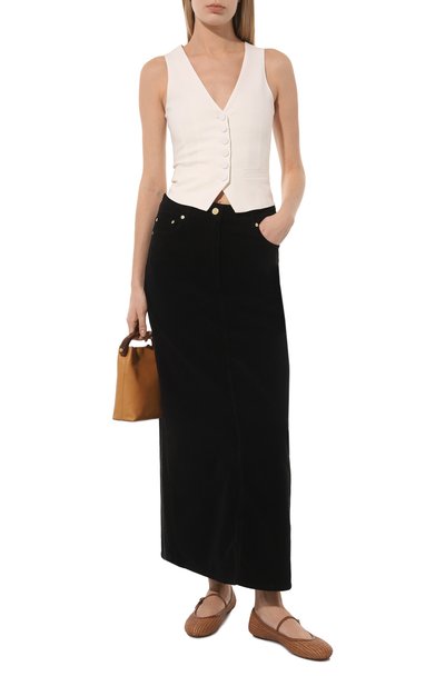 Балетки carla из рафии GIANVITO ROSSI коричневого цвета по цене 82450 руб., арт. G22223.05G0M.MBNCUCU, фото 2 Балетки carla из рафии GIANVITO ROSSI, арт. G22223.05G0M.MBNCUCU, фото 2