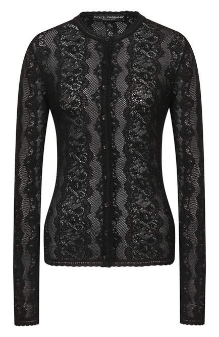 Женский кардиган из шелка и  вискозы DOLCE & GABBANA, арт. FXVD1T/JBS0A