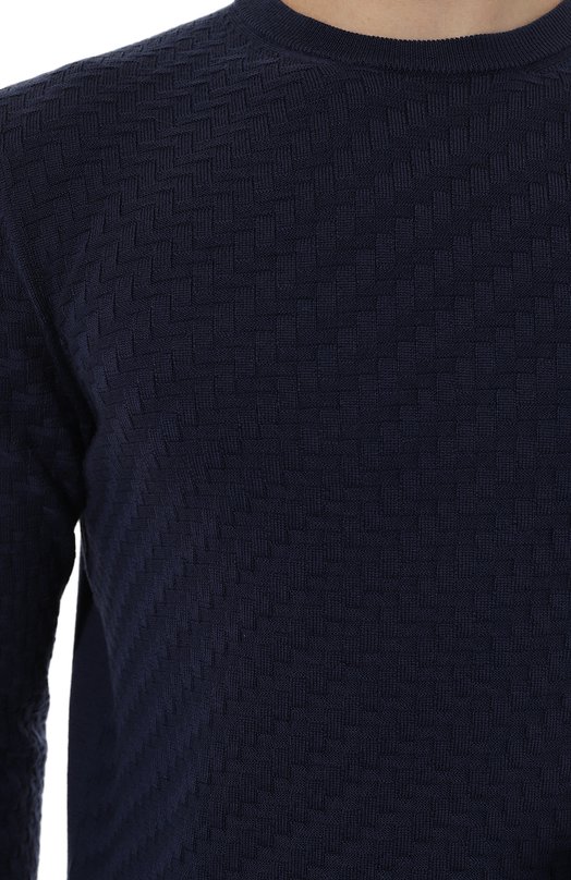 Шерстяной джемпер Corneliani 94M505-9425115 Синий  94M505-9425115 Фото 5