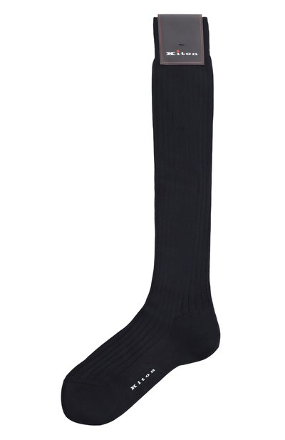 Мужские хлопковые гольфы KITON, арт. UCALZ27K0765H