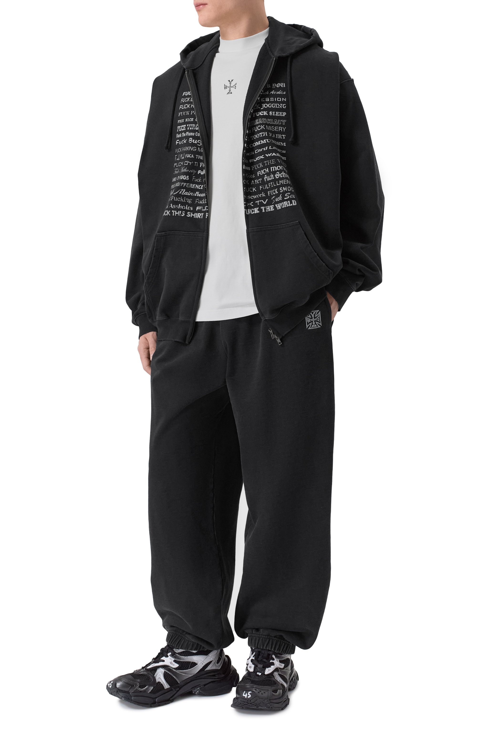 Хлопковые джоггеры VETEMENTS, арт. ME76SP160B/1302 M0LLET0N, фото 2