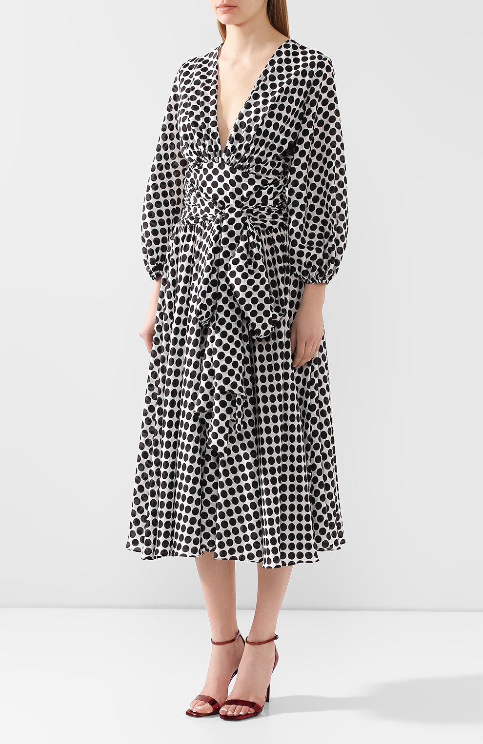 Шелковое платье ALEXANDRE VAUTHIER, арт. 201DR1255 0201-1222, фото 3