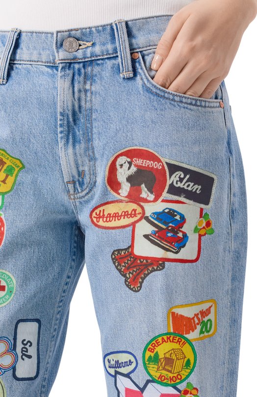 Джинсы Bookie Sneak Mother 10895-1085/THE B00KIE SNEAK (SUPERI0R) Голубой  10895-1085/THE B00KIE SNEAK (SUPERI0R) Фото 5