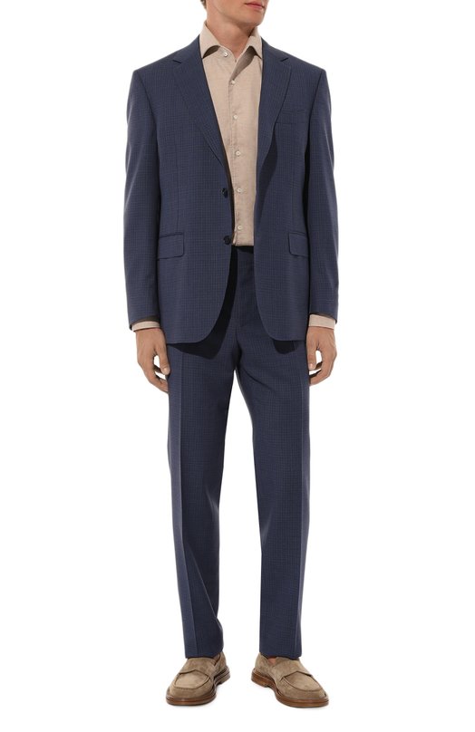Хлопковая рубашка Corneliani 94P156-9411629 Бежевый  94P156-9411629 Фото 2