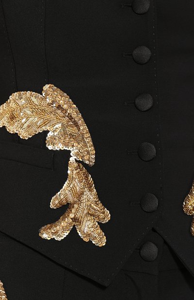 Жилет из смеси шерсти и шелка DOLCE & GABBANA, арт. F79H5Z/FUBAJ, фото 5