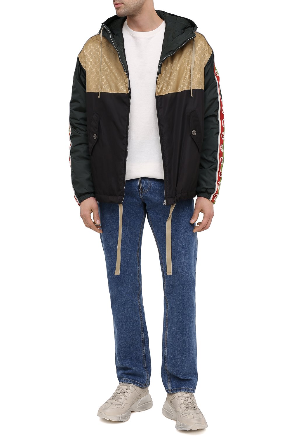 Кожаные кроссовки rhyton GUCCI, арт. 636343/A9L00, фото 2