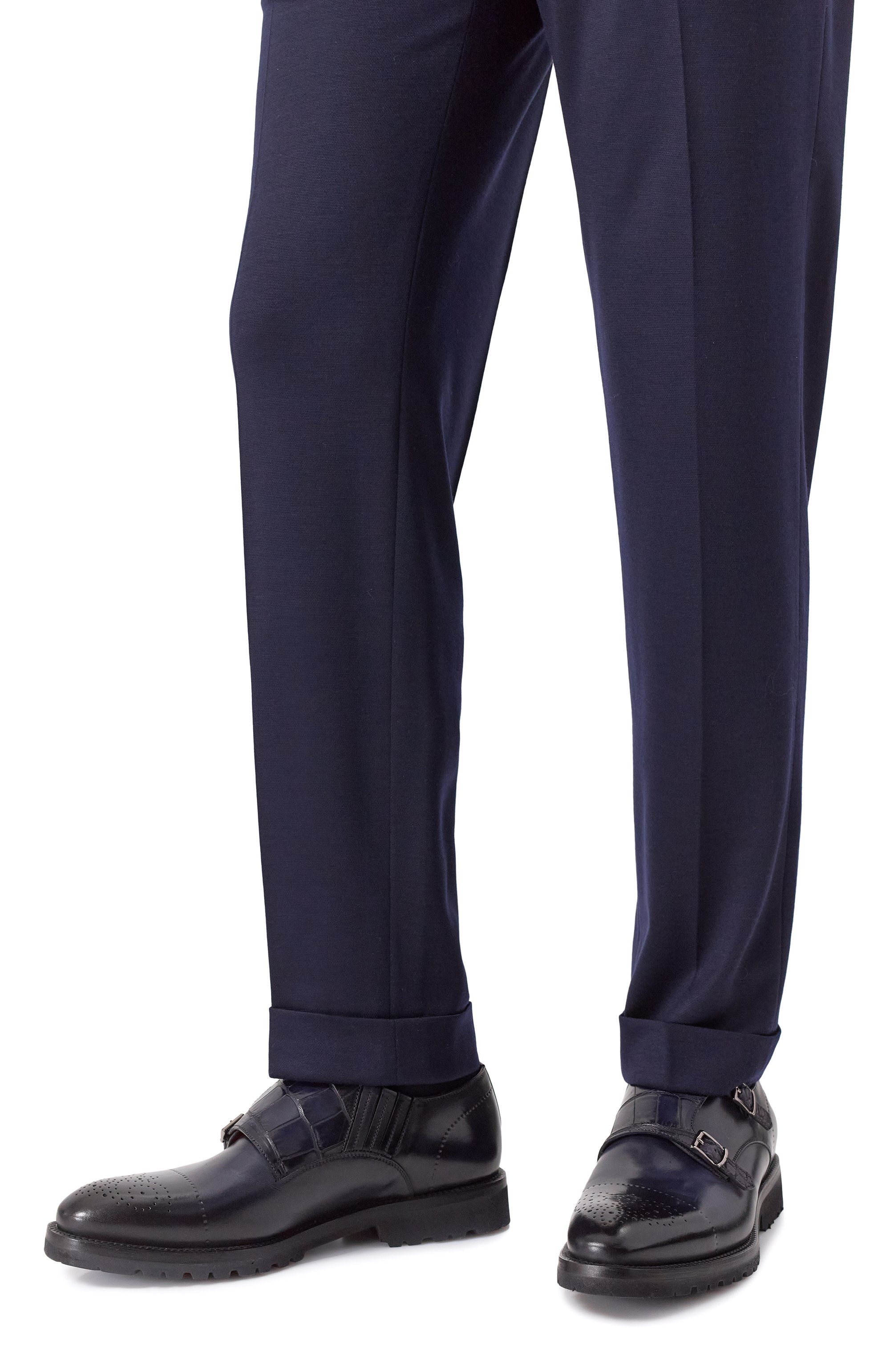 Кожаные монки с отделкой из аллигатора BARRETT, арт. 252U011.1, фото 3