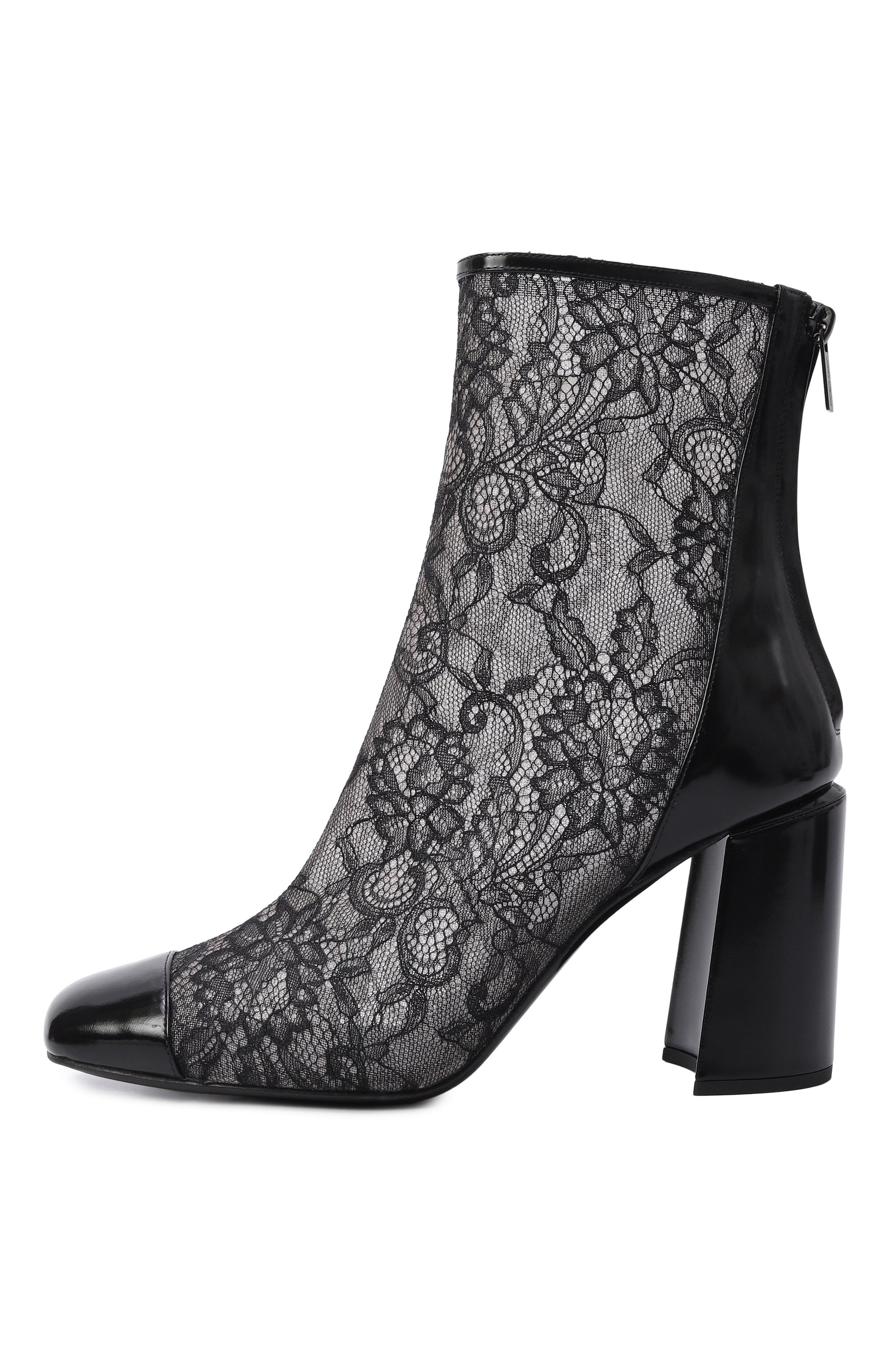 Комбинированные ботильоны JIMMY CHOO, арт. KISUCRYSTALAB45DYJ, фото 4
