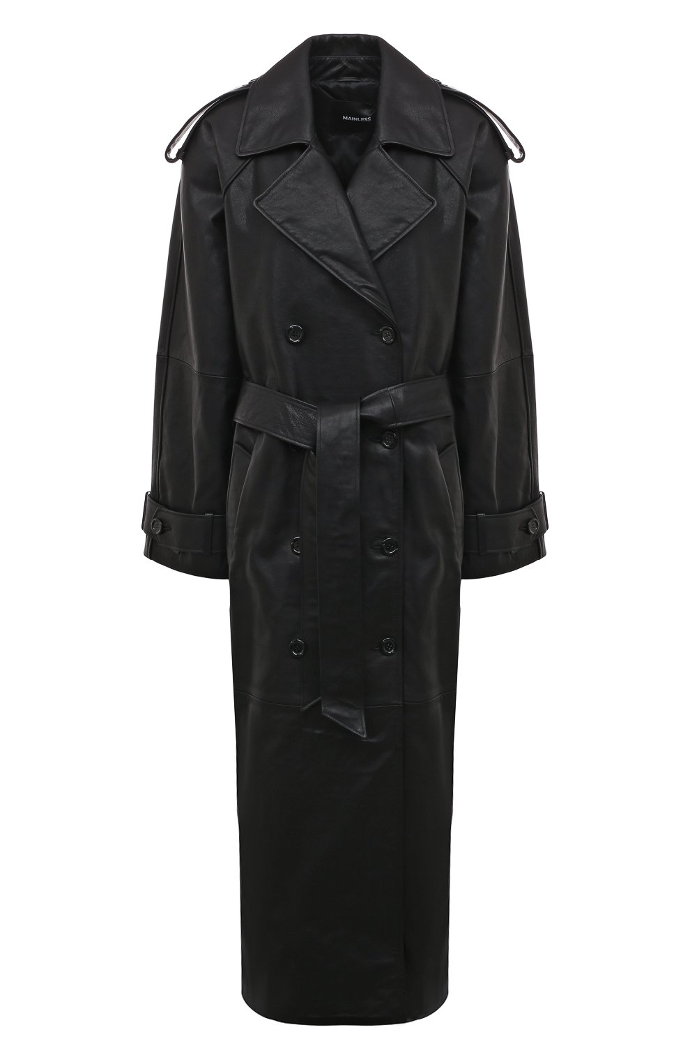 Кожаный плащ MAINLESS, арт. TR22-01-01-BL, фото 1