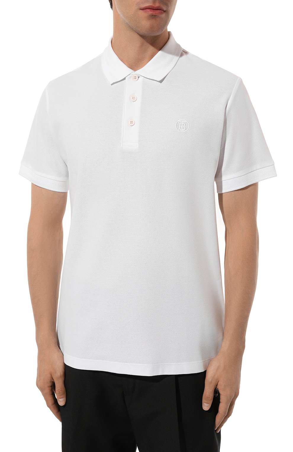 Хлопковое поло BURBERRY, арт. 8055229, фото 3