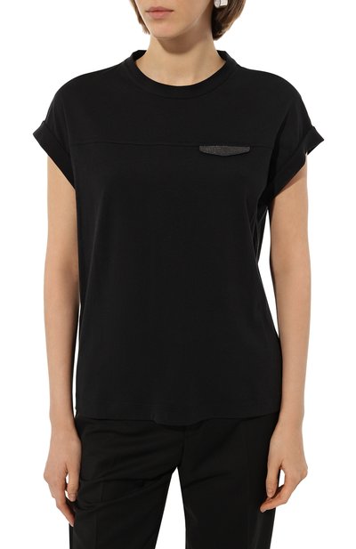 Хлопковая футболка BRUNELLO CUCINELLI, арт. M0A45EE520, фото 3