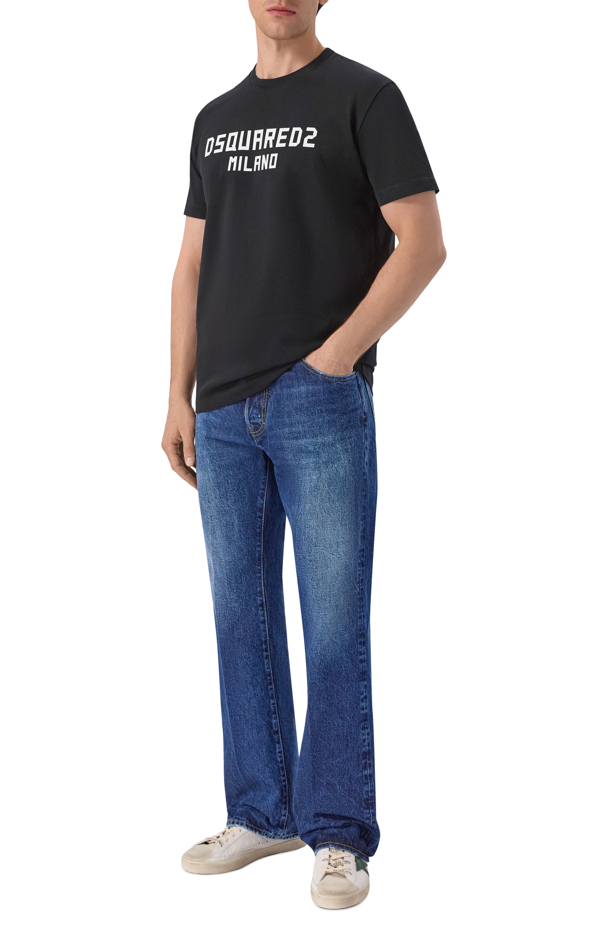 Хлопковая футболка DSQUARED2, арт. S74GD1520/D20106, фото 2