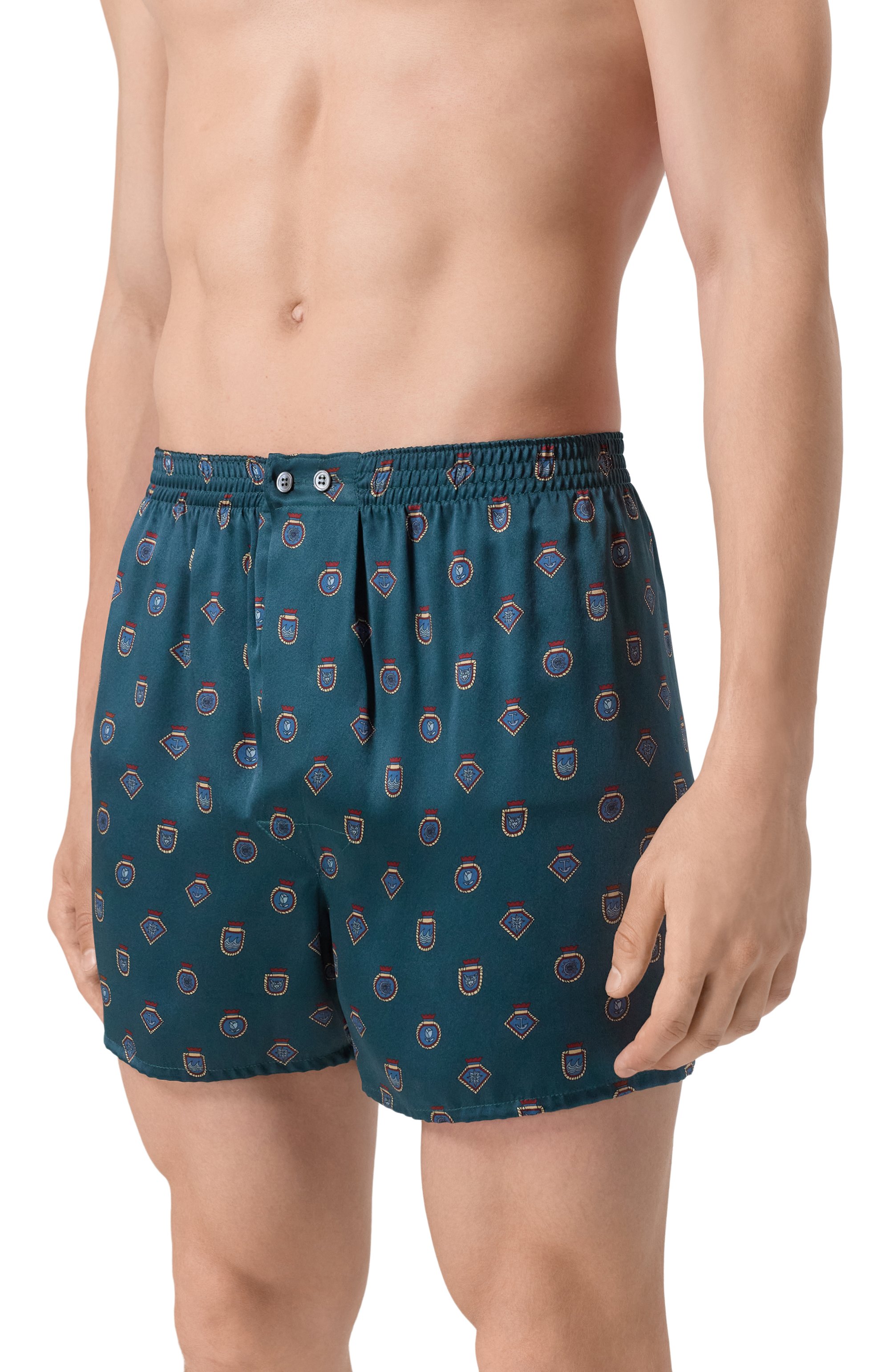 Шелковые боксеры DEREK ROSE, арт. 6030-BRIN117, фото 2