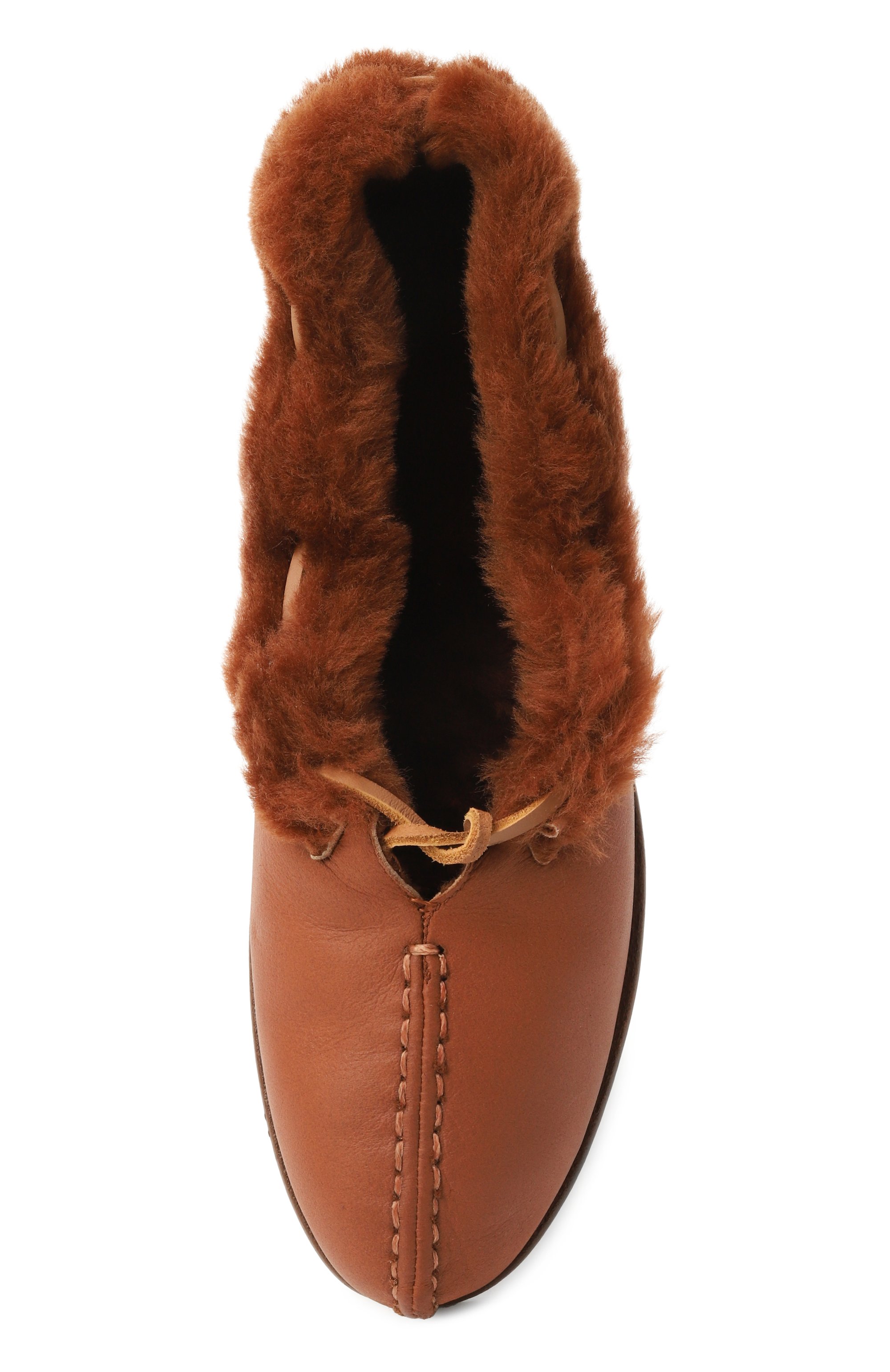 Кожаные лоферы tilla shearling HEREU, арт. TISHWFA24, фото 6