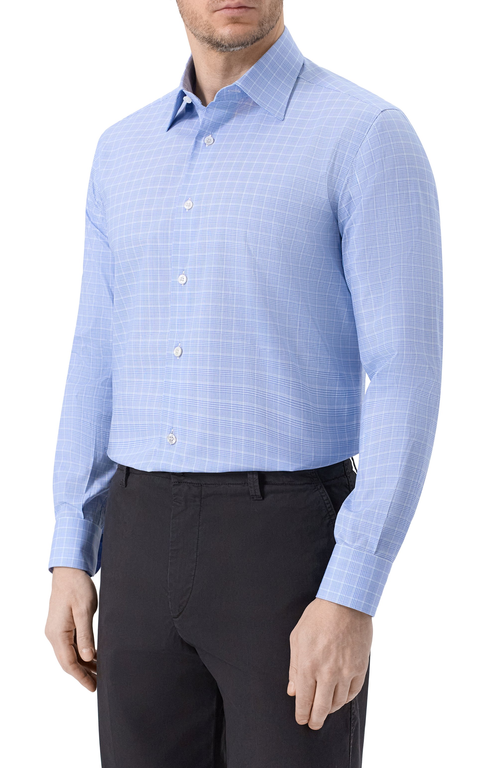 Хлопковая сорочка BRIONI, арт. RCB40L/0D03T, фото 3