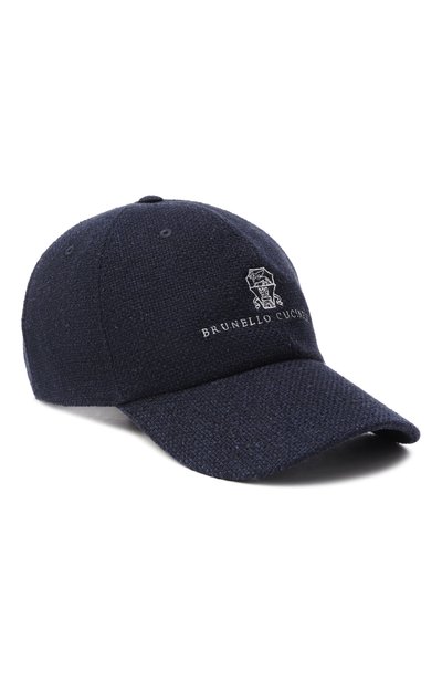Мужская бейсболка из шелка и льна BRUNELLO CUCINELLI, арт. MZ4039850