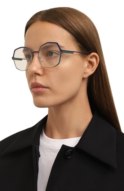 Оправа CAROLINE ABRAM бирюзового цвета по цене 34500 руб., арт. JENNY 257, фото 2 Оправа CAROLINE ABRAM, арт. JENNY 257, фото 2