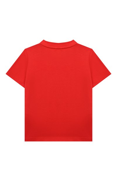 Хлопковая футболка STELLA MCCARTNEY красного цвета по цене 3975 руб., арт. 603085/SQJG4, фото 2 Хлопковая футболка STELLA MCCARTNEY, арт. 603085/SQJG4, фото 2