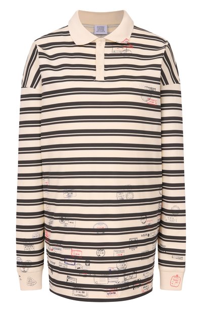 Женское хлопковое поло VETEMENTS, арт. ME76P0231WB/26430 JERSEY