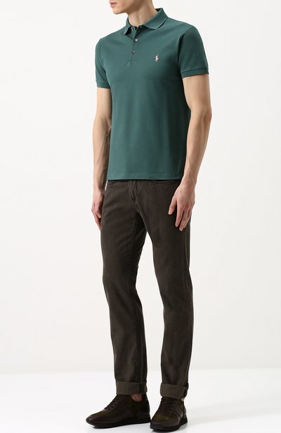 Комбинированные кроссовки на шнуровке RALPH LAUREN, арт. 815673571, фото 2