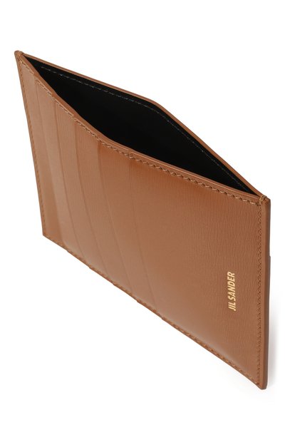 Кожаный футляр для кредитных карт JIL SANDER светло-коричневого цвета по цене 35150 руб., арт. J07VL0005 P4840, фото 3 Кожаный футляр для кредитных карт JIL SANDER, арт. J07VL0005 P4840, фото 3