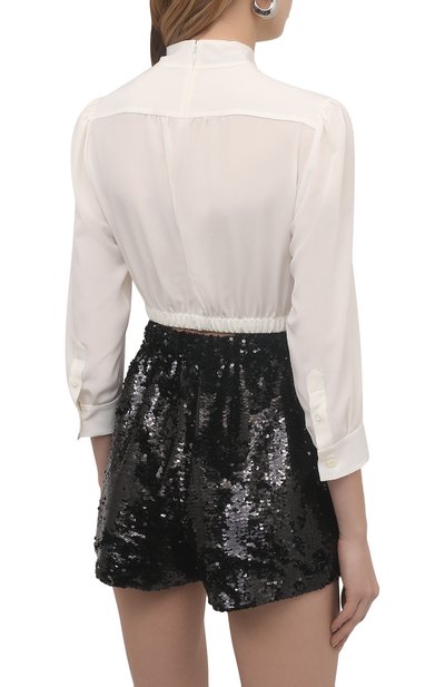 Шелковый топ PRADA, арт. P950I-1H51-F0009-221, фото 4