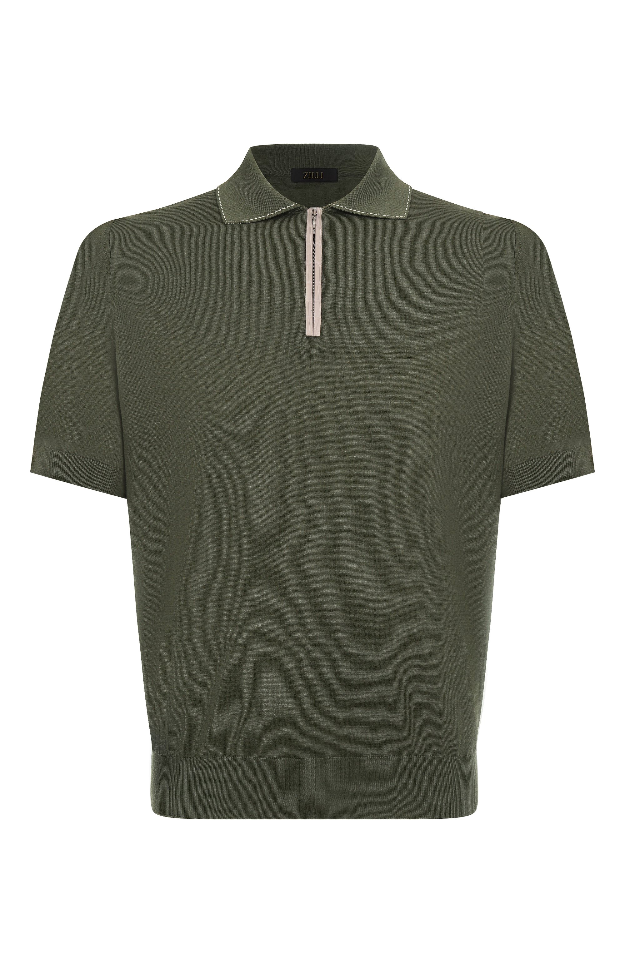 Поло из хлопка и шелка ZILLI, арт. KZP002M0143VRIS00, фото 1