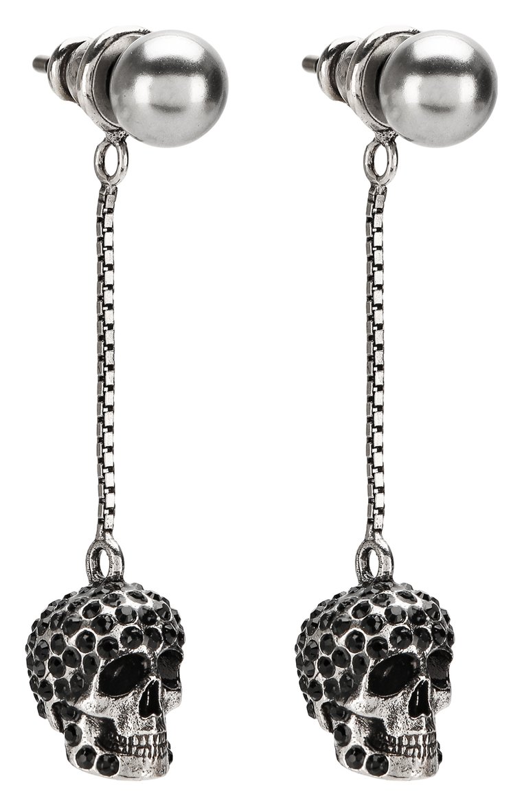 Женские серьги ALEXANDER MCQUEEN серебряного цвета, арт. 582698/J160Y | Фото 3 (Материал: Металл; Нос: Не проставлено; Региональные ограничения белый список (Axapta Mercury): Не проставлено)