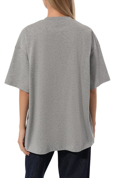 Хлопковая футболка VTMNTS серого цвета по цене 38700 руб., арт. VL18TR400G, фото 4 Хлопковая футболка VTMNTS, арт. VL18TR400G, фото 4