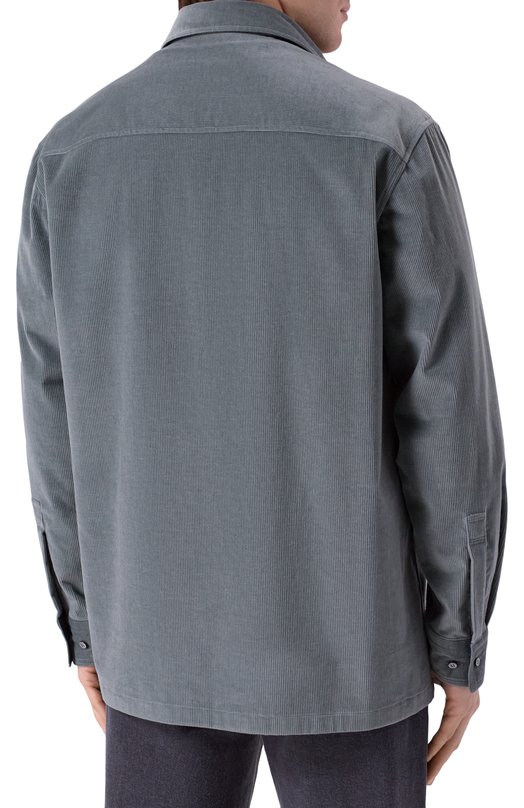 Вельветовая рубашка Zilli ZSSH01M016639010A Зелёный  ZSSH01M016639010A Фото 4