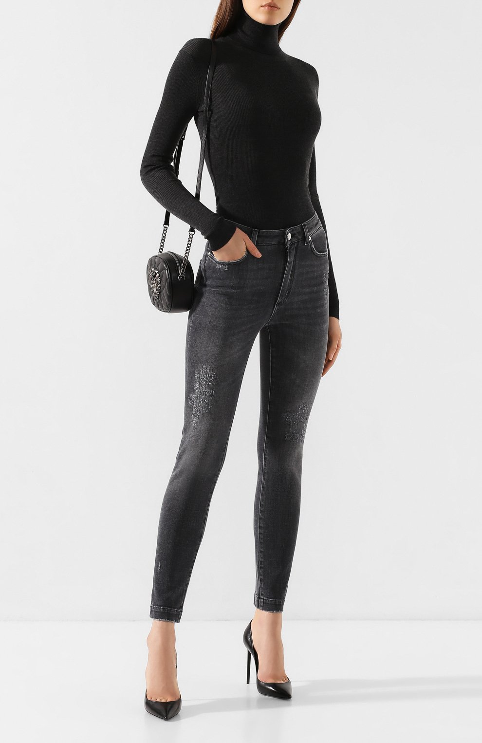 Водолазка из кашемира и шелка DOLCE & GABBANA, арт. FX492T/JAMA1, фото 2
