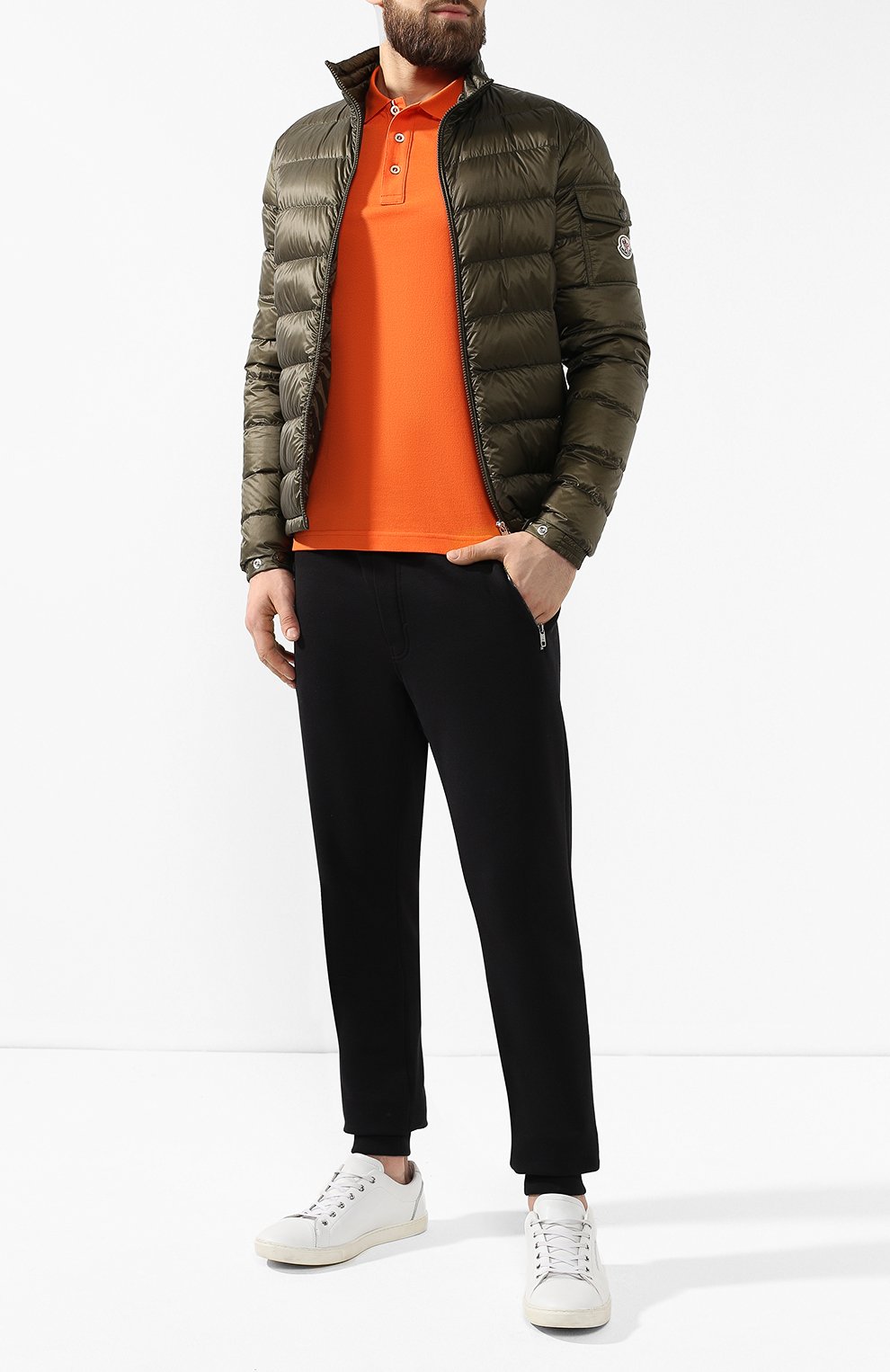 Хлопковое поло  MONCLER, арт. E1-091-83408-00-84556, фото 2