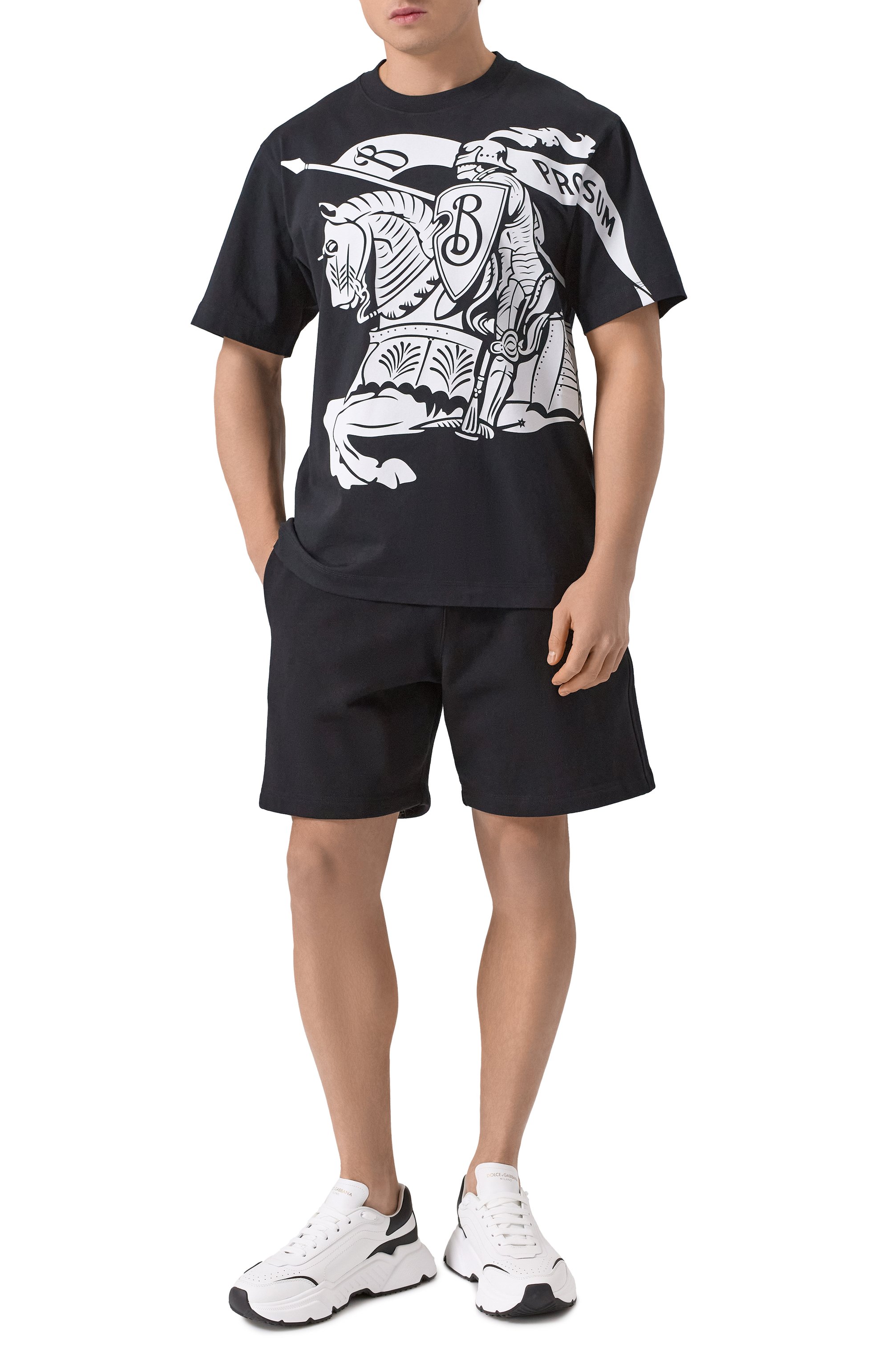 Хлопковые шорты BURBERRY, арт. 8101890, фото 2