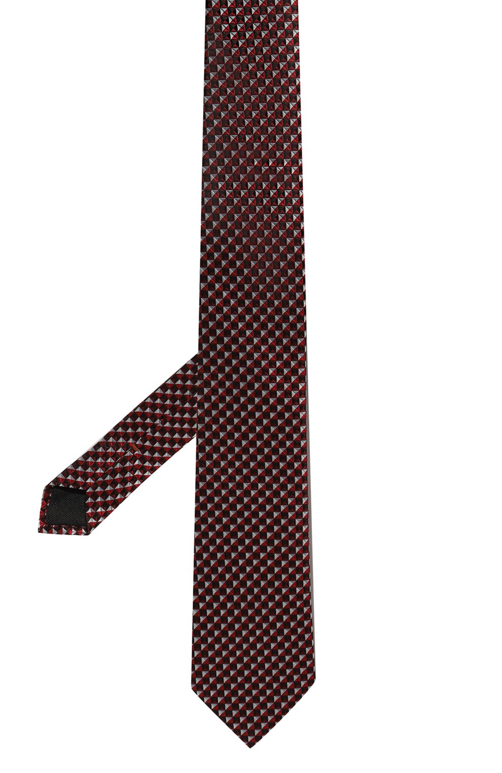 Шелковый галстук ZEGNA бордового цвета по цене 26350 руб., арт. 1P8/Z8D85TA8, фото 3 Шелковый галстук ZEGNA, арт. 1P8/Z8D85TA8, фото 3