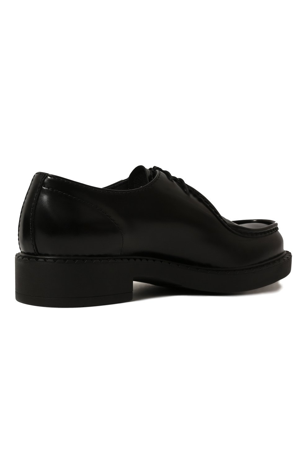 Кожаные дерби PRADA черного цвета по цене 93000 руб., арт. 2EE346-055-F0002, фото 5 Кожаные дерби PRADA, арт. 2EE346-055-F0002, фото 5