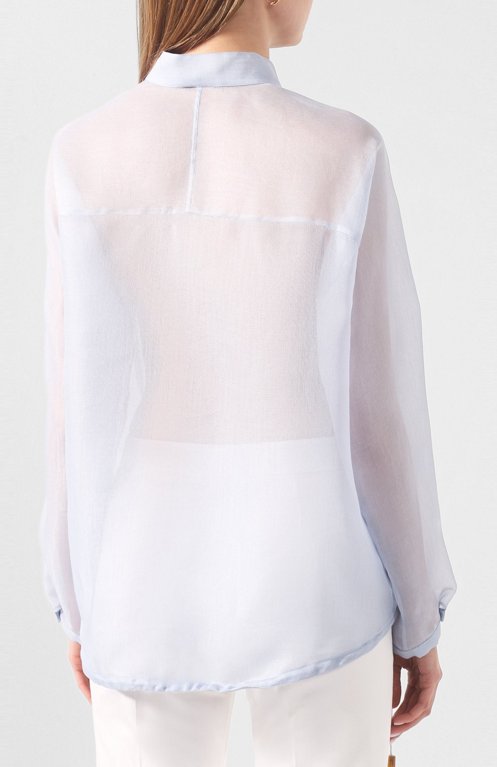 Рубашка из смеси шелка и хлопка GIORGIO ARMANI, арт. 0SHCCZ21/TZ492, фото 4