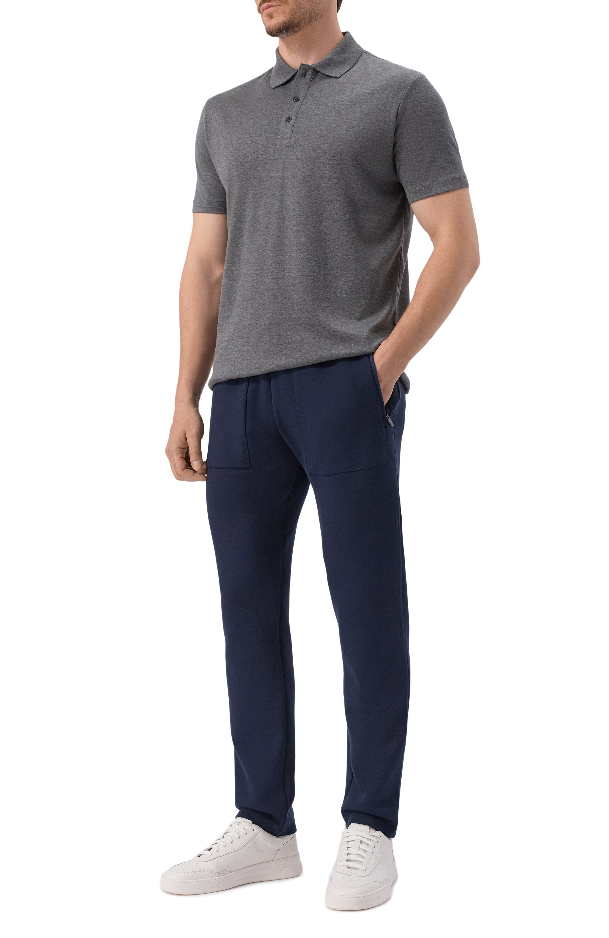 Поло из шелка и хлопка PAUL&SHARK, арт. 15311757, фото 2