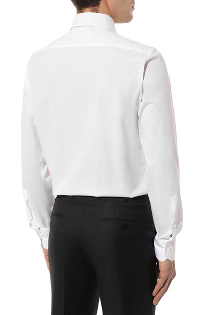 Хлопковая сорочка ZEGNA, арт. 604100A6/9MS0BA, фото 5