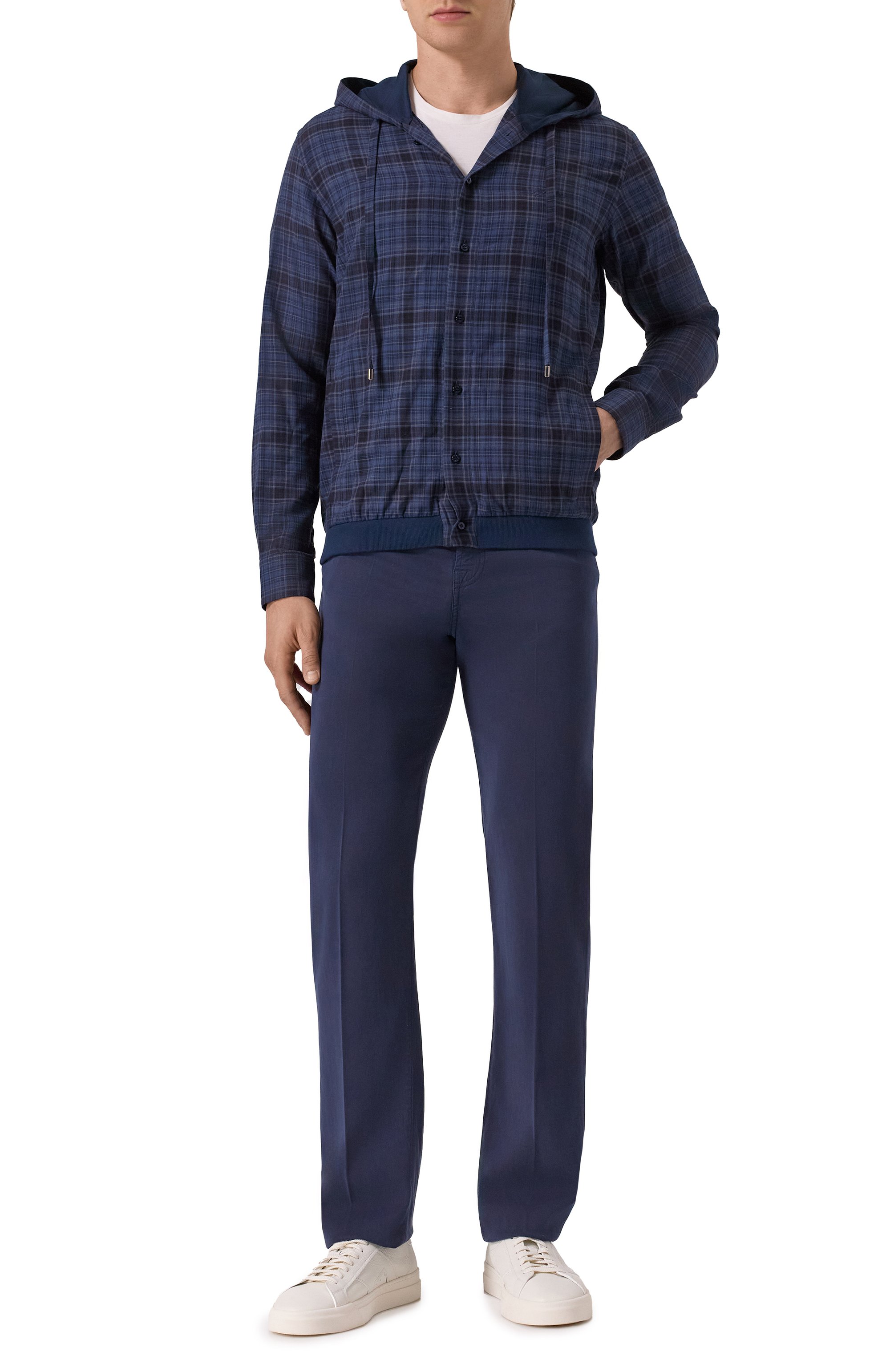 Рубашка из хлопка и кашемира ZILLI, арт. FD0M02M010612151Q, фото 2