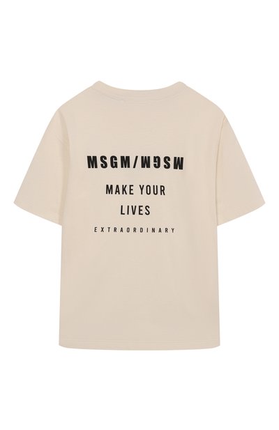Хлопковая футболка MSGM KIDS, арт. F5MSJBTH215, фото 2