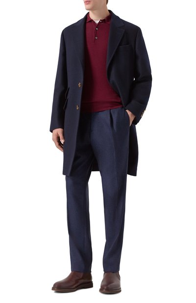 Брюки из шерсти и кашемира COLOMBO темно-синего цвета по цене 165500 руб., арт. PA00554/61088-10, фото 2 Брюки из шерсти и кашемира COLOMBO, арт. PA00554/61088-10, фото 2