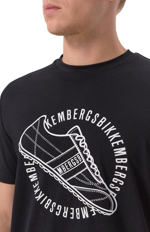 Хлопковая футболка Dirk Bikkembergs BMT1578 Чёрный  BMT1578 Фото 5